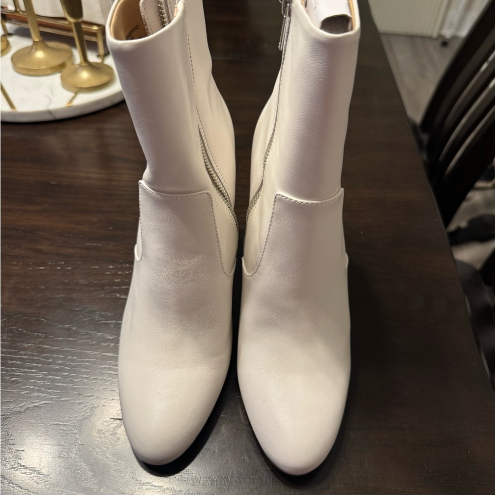 White Ankle Boots